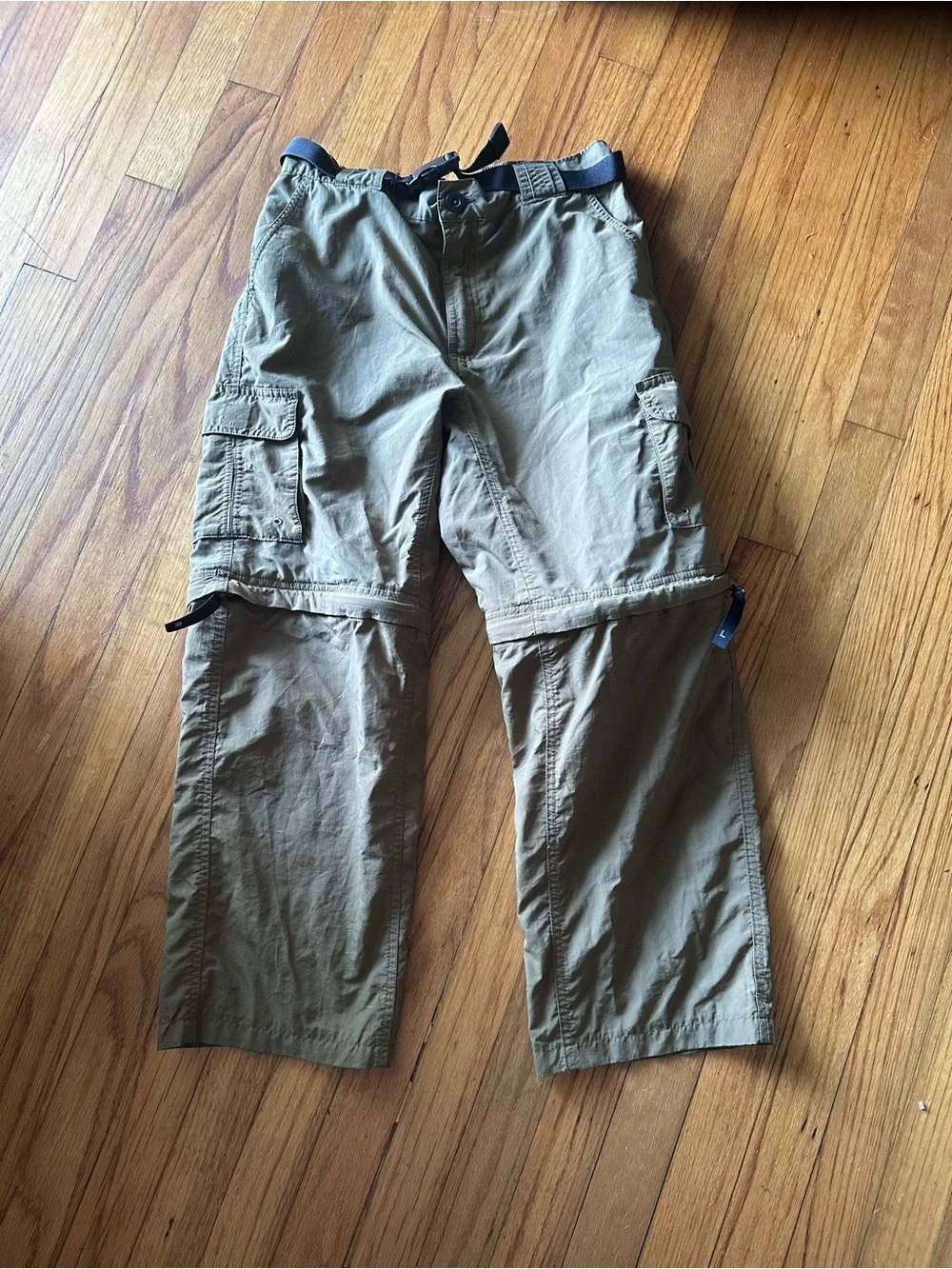 Magellan Outdoors Kids Zip-Off Cargo Pants - Khaki Size L